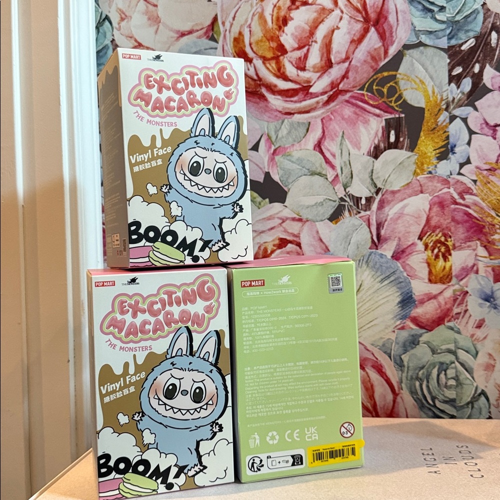 Exciting Macaron Vinyl Face Labubu sesame bean